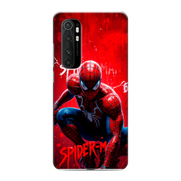 Силиконовый чехол на Xiaomi Mi Note 10 Lite с принтом Spiderman Человек паук
