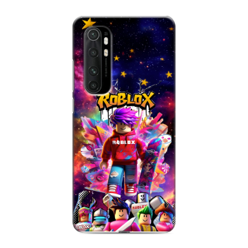 Силиконовый чехол на Xiaomi Mi Note 10 Lite с принтом Roblox Роблокс