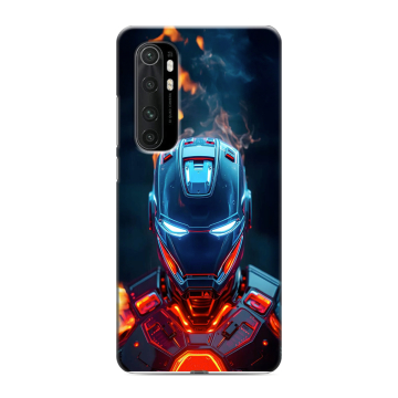 Силиконовый чехол на Xiaomi Mi Note 10 Lite с принтом IronMan Железный человек