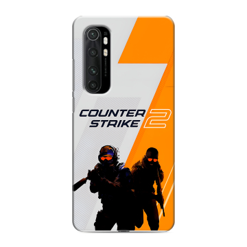 Силиконовый чехол на Xiaomi Mi Note 10 Lite с принтом Counter Strike Силиконовый чехол на Xiaomi Mi Note 10 Lite с принтом Counter Strike