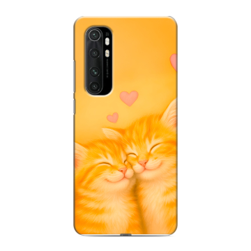 Силиконовый чехол на Xiaomi Mi Note 10 Lite с принтом Милые котята Силиконовый чехол на Xiaomi Mi Note 10 Lite с принтом Милые котята