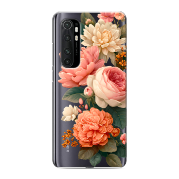 Силиконовый чехол на Xiaomi Mi Note 10 Lite с принтом цветы Силиконовый чехол на Xiaomi Mi Note 10 Lite с принтом цветы
