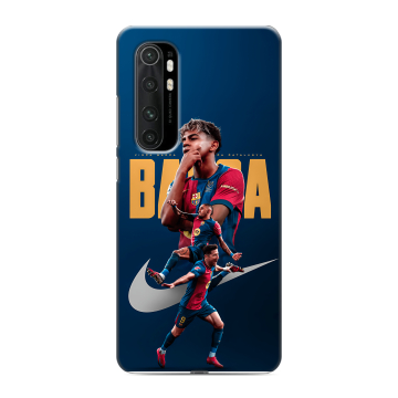 Силиконовый чехол на Xiaomi Mi Note 10 Lite с принтом Барселона Barca Yamal 
