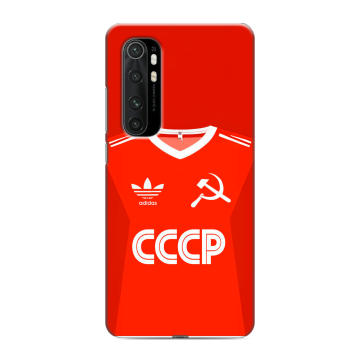 Силиконовый чехол на Xiaomi Mi Note 10 Lite с принтом Флаг Герб СССР Силиконовый чехол на Xiaomi Mi Note 10 Lite с принтом Флаг Герб СССР