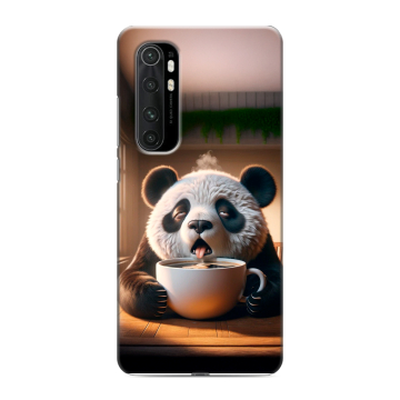 Силиконовый чехол на Xiaomi Mi Note 10 Lite с принтом смешная панда Силиконовый чехол на Xiaomi Mi Note 10 Lite с принтом смешная панда