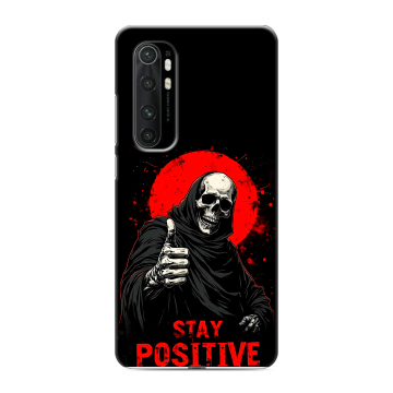Силиконовый чехол на Xiaomi Mi Note 10 Lite с принтом смешной скелет Силиконовый чехол на Xiaomi Mi Note 10 Lite с принтом смешной скелет