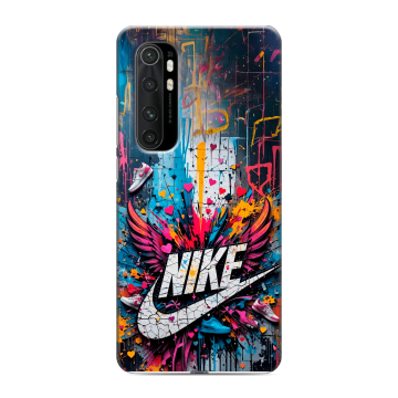 Силиконовый чехол на Xiaomi Mi Note 10 Lite с принтом Nike Найк