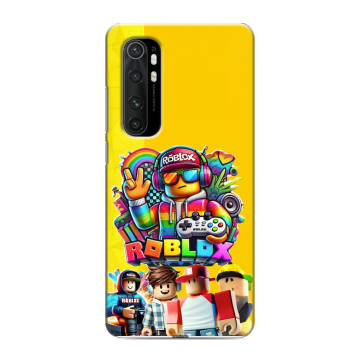 Силиконовый чехол на Xiaomi Mi Note 10 Lite с принтом Roblox Роблокс