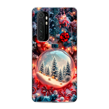 Силиконовый чехол на Xiaomi Mi Note 10 Lite с принтом Новый год Силиконовый чехол на Xiaomi Mi Note 10 Lite с принтом Новый год