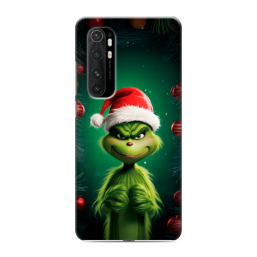 Силиконовый чехол на Xiaomi Mi Note 10 Lite с принтом Гринч Новый год Рождество Силиконовый чехол на Xiaomi Mi Note 10 Lite с принтом Гринч Новый год Рождество