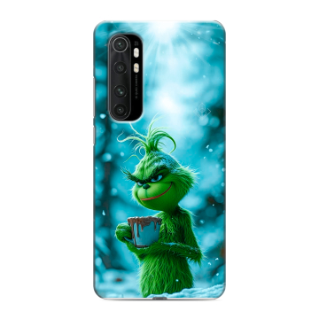Силиконовый чехол на Xiaomi Mi Note 10 Lite с принтом Новый год гринч Силиконовый чехол на Xiaomi Mi Note 10 Lite с принтом Новый год гринч