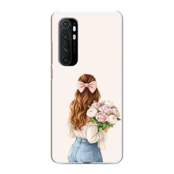 Силиконовый чехол на Xiaomi Mi Note 10 Lite с принтом женский Силиконовый чехол на Xiaomi Mi Note 10 Lite с принтом женский