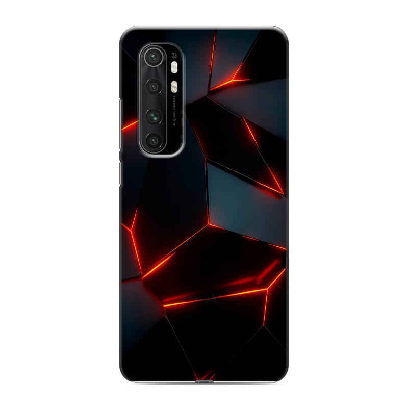 Силиконовый противоударный чехол на Xiaomi Mi Note 10 Lite с принтом Яркие абстракции Силиконовый противоударный чехол на Xiaomi Mi Note 10 Lite с принтом Яркие абстракции