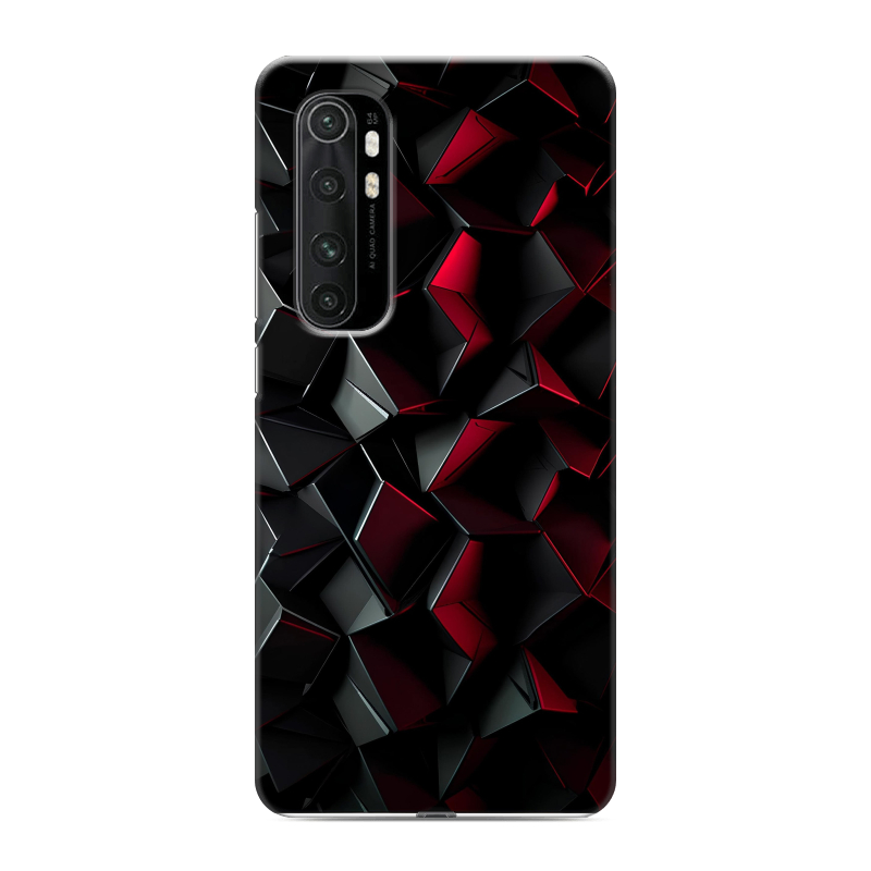 Силиконовый чехол на Xiaomi Mi Note 10 Lite с принтом Абстракция Силиконовый чехол на Xiaomi Mi Note 10 Lite с принтом Абстракция