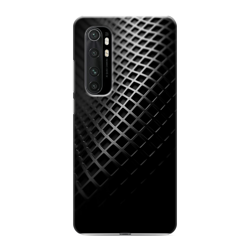 Силиконовый противоударный чехол на Xiaomi Mi Note 10 Lite с принтом Текстура металла Силиконовый противоударный чехол на Xiaomi Mi Note 10 Lite с принтом Текстура металла