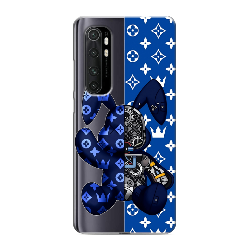 Силиконовый противоударный чехол на Xiaomi Mi Note 10 Lite с принтом Луи робот Силиконовый противоударный чехол на Xiaomi Mi Note 10 Lite с принтом Луи робот