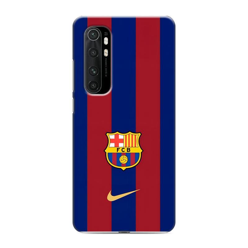 Силиконовый противоударный чехол на Xiaomi Mi Note 10 Lite с принтом Барселона Barcelona Силиконовый противоударный чехол на Xiaomi Mi Note 10 Lite с принтом Барселона Barcelona