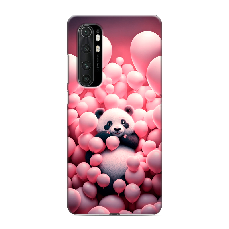 Силиконовый чехол на Xiaomi Mi Note 10 Lite с принтом Панда Силиконовый чехол на Xiaomi Mi Note 10 Lite с принтом Панда