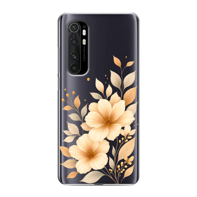 Силиконовый противоударный чехол на Xiaomi Mi Note 10 Lite с принтом для девушки Силиконовый противоударный чехол на Xiaomi Mi Note 10 Lite с принтом для девушки
