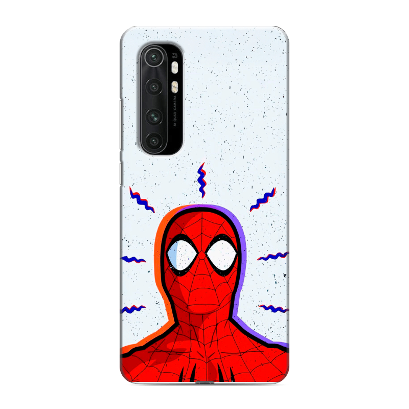Силиконовый чехол на Xiaomi Mi Note 10 Lite с принтом Spiderman Человек паук Силиконовый чехол на Xiaomi Mi Note 10 Lite с принтом Spiderman Человек паук