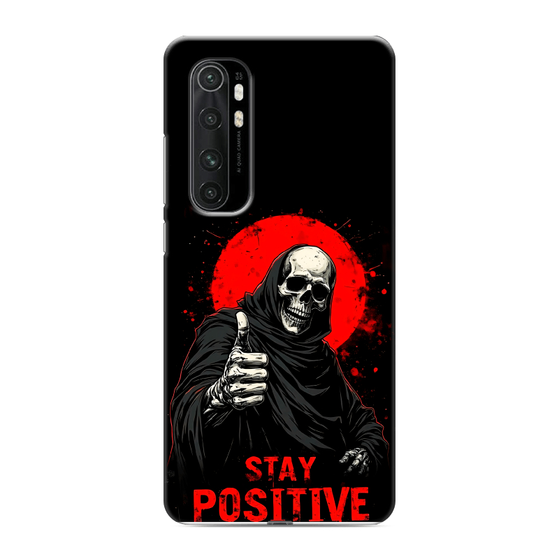 Силиконовый чехол на Xiaomi Mi Note 10 Lite с принтом смешной скелет Силиконовый чехол на Xiaomi Mi Note 10 Lite с принтом смешной скелет