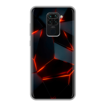 Силиконовый чехол на Xiaomi RedMi Note 9 с принтом Яркие абстракции Силиконовый чехол на Xiaomi RedMi Note 9 с принтом Яркие абстракции