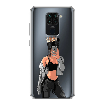 Силиконовый чехол на Xiaomi RedMi Note 9 с принтом Женские принты Силиконовый чехол на Xiaomi RedMi Note 9 с принтом Женские принты