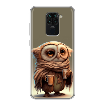 Силиконовый чехол на Xiaomi RedMi Note 9 с принтом Сова Силиконовый чехол на Xiaomi RedMi Note 9 с принтом Сова