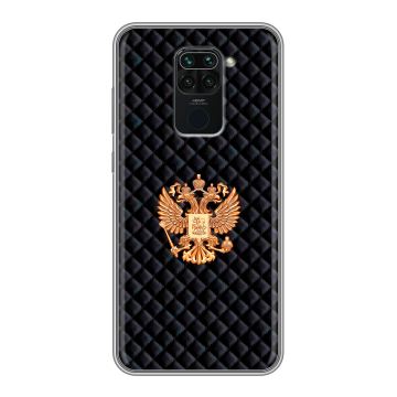 Силиконовый чехол на Xiaomi RedMi Note 9 с принтом Герб России принт Силиконовый чехол на Xiaomi RedMi Note 9 с принтом Герб России принт