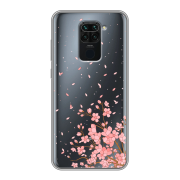 Силиконовый чехол на Xiaomi RedMi Note 9 с принтом Ветка сакуры Силиконовый чехол на Xiaomi RedMi Note 9 с принтом Ветка сакуры
