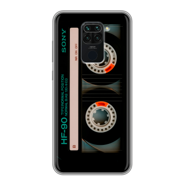 Силиконовый чехол на Xiaomi RedMi Note 9 с принтом Кассета Силиконовый чехол на Xiaomi RedMi Note 9 с принтом Кассета