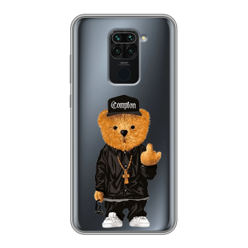 Силиконовый чехол на Xiaomi RedMi Note 9 с принтом Мишка Силиконовый чехол на Xiaomi RedMi Note 9 с принтом Мишка