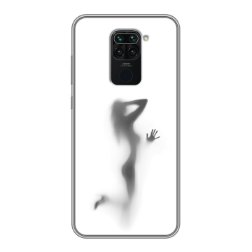 Силиконовый чехол на Xiaomi RedMi Note 9 с принтом Силуэт