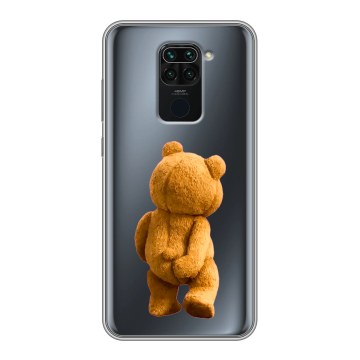 Силиконовый чехол на Xiaomi RedMi Note 9 с принтом Медведь Силиконовый чехол на Xiaomi RedMi Note 9 с принтом Медведь