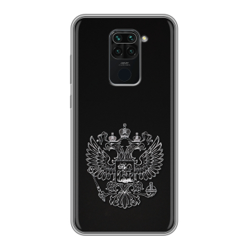 Силиконовый чехол на Xiaomi RedMi Note 9 с принтом Герб России