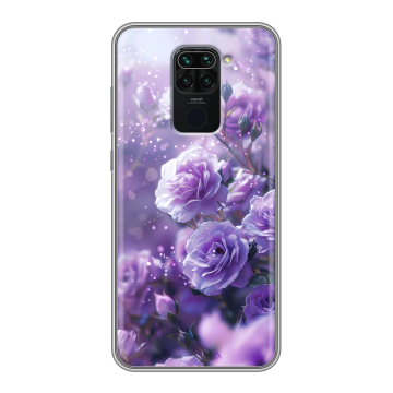 Силиконовый чехол на Xiaomi RedMi Note 9 с принтом Розы цветы