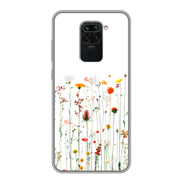 Силиконовый чехол на Xiaomi RedMi Note 9 с принтом цветы Силиконовый чехол на Xiaomi RedMi Note 9 с принтом цветы