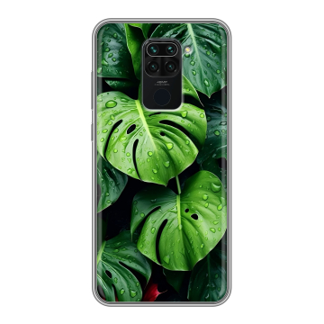Силиконовый чехол на Xiaomi RedMi Note 9 с принтом Листья