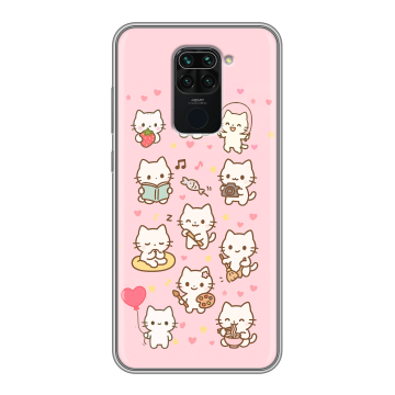 Силиконовый чехол на Xiaomi RedMi Note 9 с принтом Hello Kitty Хелоу Кити Силиконовый чехол на Xiaomi RedMi Note 9 с принтом Hello Kitty Хелоу Кити