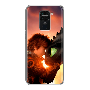Силиконовый чехол на Xiaomi RedMi Note 9 с принтом Как приручить дракона