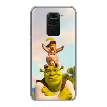 Силиконовый чехол на Xiaomi RedMi Note 9 с принтом Шрек Shrek