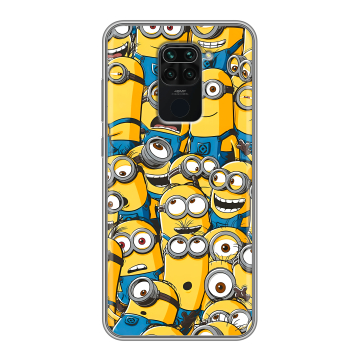 Силиконовый чехол на Xiaomi RedMi Note 9 с принтом Миньоны Силиконовый чехол на Xiaomi RedMi Note 9 с принтом Миньоны