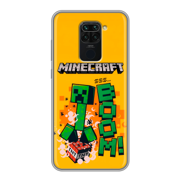 Силиконовый чехол на Xiaomi RedMi Note 9 с принтом Майнкрафт Minecraft Силиконовый чехол на Xiaomi RedMi Note 9 с принтом Майнкрафт Minecraft