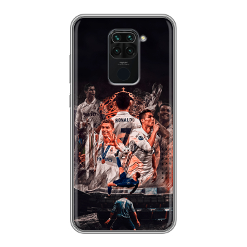 Силиконовый чехол на Xiaomi RedMi Note 9 с принтом Реал Роналдо Real Ronaldo