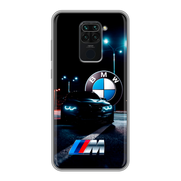 Силиконовый чехол на Xiaomi RedMi Note 9 с принтом БМВ BMW