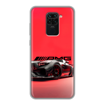 Силиконовый чехол на Xiaomi RedMi Note 9 с принтом Мерседес Mercedes AMG