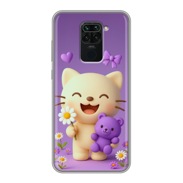 Силиконовый чехол на Xiaomi RedMi Note 9 с принтом для девочек