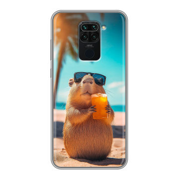 Силиконовый чехол на Xiaomi RedMi Note 9 с принтом Капибара