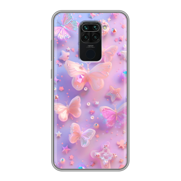 Силиконовый чехол на Xiaomi RedMi Note 9 с принтом Бабочки