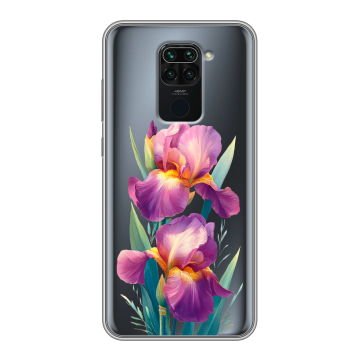 Силиконовый чехол на Xiaomi RedMi Note 9 с принтом Цветы орхидеи